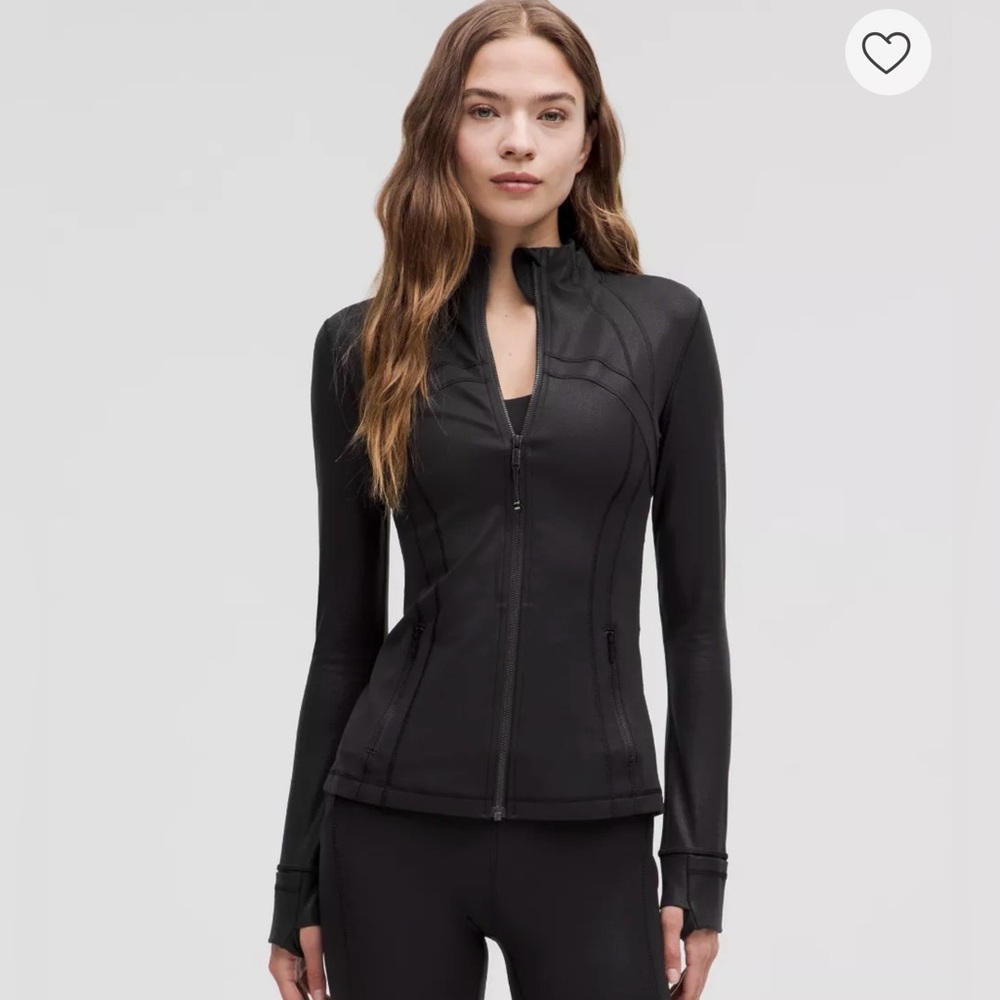 Lululemon Athletica Black Define Jacket Shimmer Size: 8